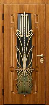 Дверь с ковкой №9